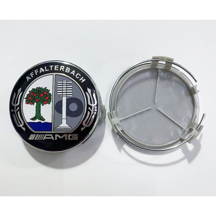 4pcs Mercedes-AMG Affalterbach 75mm apple tree crest 3 inches Wheel Center Caps Hub Caps