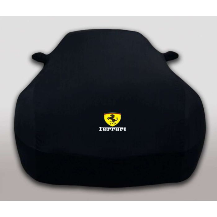 Custom Fit Car Cover for Ferrari – Flame-Retardant, Waterproof, Indoor/Outdoor Protection with Elastic Soft Fabric