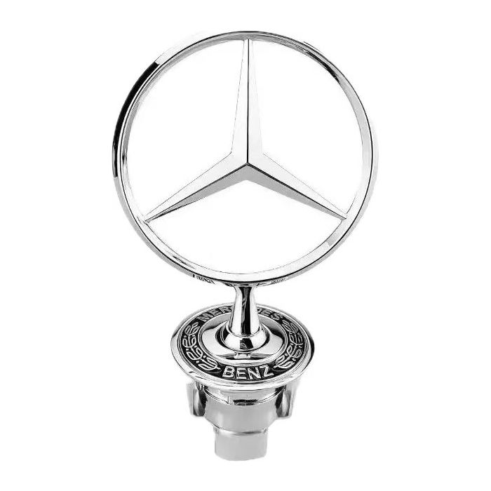 Mercedes-Benz Standing Star Hood Ornament - Black Laurel Stealth (38mm)