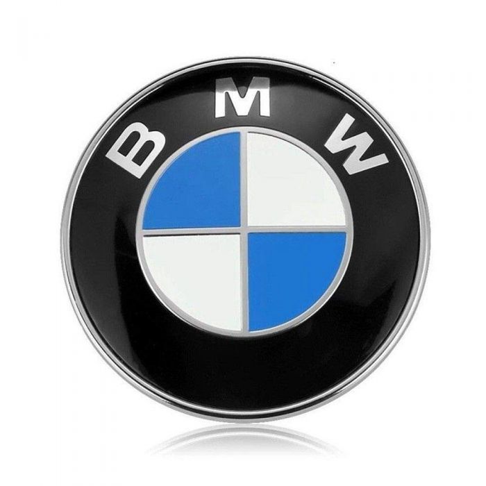 Premium 82mm Replacement Emblem Roundel for BMW - Front Hood / Rear Trunk (2-Pin)