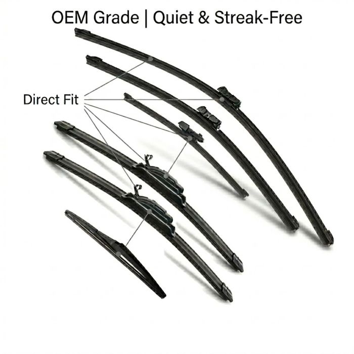 Premium OEM Quality Wiper Blades for Toyota (RAV4, Camry, Corolla, Highlander) | Direct Fit | All-Season