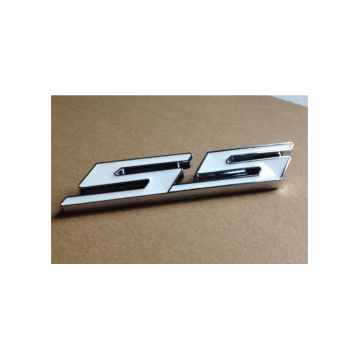SS Metal 3D Blue & Chrome Emblem Sticker For Chevy Camaro / Impala / Chevelle