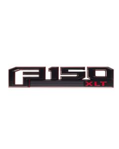  2016-2020 Ford F150 XLT Black/Red Fender Emblems Badge Sticker