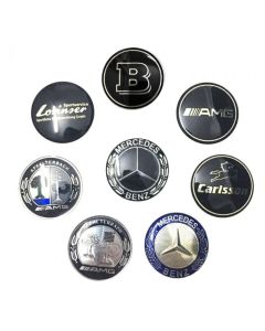 38mm Font hood emblem multimedia control knob emblem 3D Badge Sticker