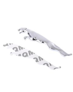2 PCS 3D Leopard Metal Car Body Sides Left Right Sticker Badge Emblem For Jaguar