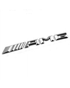 2 pcs New Car Styling 3D Silver Badge Emblem Logo Sticker for AMG C33 S55 CLS63 E320