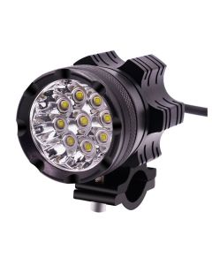 2pcs 9 beads LED Headlight in Aluminium shell with accessories kit for Motorcycle, Electric bike