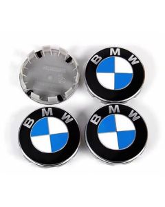 4pcs BMW 56mm Blue/White Car Wheel Center Logo Cap Emblem Badge