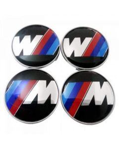 4 pcs ///M Power 68 mm Wheel Hub Center Caps for BMW