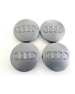 4pcs Wheel Center Caps for Audi /60mm Grey