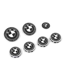 7pcs BMW & Kith Limited Edition Badge Emblem |Black White