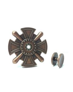 Cross Medal Fidget Spinner Fidget Toy Zinc Alloy Antique Finish