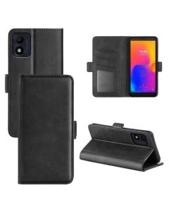 Alcatel 1B (2022) Flip Cover Leather Wallet Case with Dual Magnetic Closure