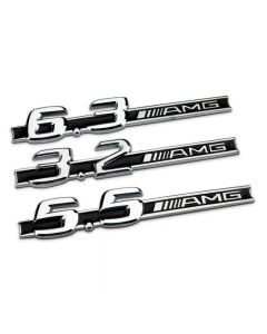New 3D 3.2 5.5 6.3 6.5 AMG LOGO CHROME BADGE EMBLEM DECAL STICKER For C CL CLK CLS SL SLK