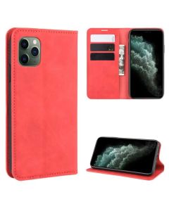 Apple iPhone 11 Pro Max Super Soft Leather Flip Cover Phone Case Dual Invisible Magnets Snap