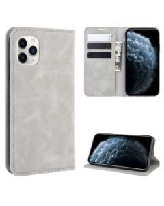 Apple iPhone 11 Pro Super Soft Leather Flip Cover Phone Case Dual Invisible Magnets Snap