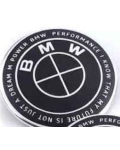 BMW & Kith Limited Edition font hood emblem 82mm/74mm rear trunk badge logo-Black BMW & Kith