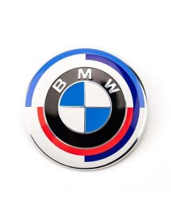 BMW M 50th Anniversary Hood Roundel Emblem for BMW 7 Series and BMW X7(G07) |Blue/White|95mm