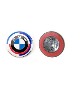 BMW M 50th Anniversary Hood Emblem logo Front badge Roundel 82mm E63 E64