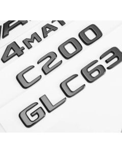 Mercedes Benz 3D  Letter & Number Sticker C Class rear trunk model stickers
