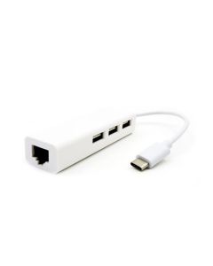 USB Cable Type C USB3.1 USB-C to 3 Female Standard USB Type A & Ethernet RJ45 Adapter Connector