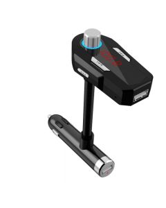 FM Transmitter for Phone/MP3/PAD in Car with 3.5mm AUX & 2 USB ports