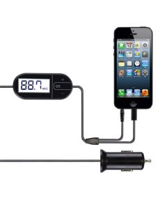 FM Transmitter for Phone/MP3/PAD with 3.5mm AUX TTLET