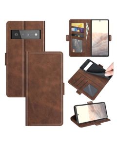 Google Pixel 6 Pro Flip Cover Leather Wallet Case with Dual Magnetic Closure