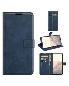 Google Pixel 6 Pro Flip Cover Leather Wallet Case with Rectangle Magnetic Snap