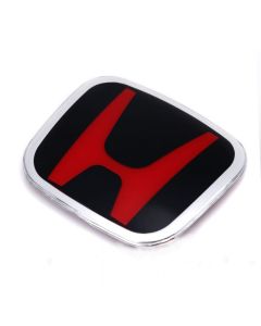 Honda front emblem rear badge steering wheel emblem | Red "H"