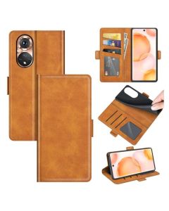 Honor 50 Flip Cover Leather Wallet Case with Dual Magnetic Closure