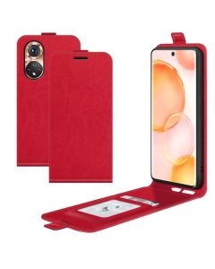 Honor 50 Leather Flip Phone Case Flip Cover Vertical Open Wallet Case