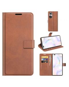 Honor 50 Pro Flip Cover Leather Wallet Case with Rectangle Magnetic Snap