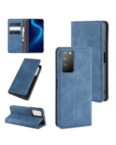 Honor X10 5G Super Soft Leather Flip Cover Phone Case Dual Invisible Magnets Snap