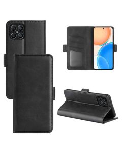HONOR X8 Flip Cover Leather Wallet Case with Dual Magnetic Closure