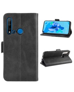 Huawei P20 Lite 2019 /Nova 5i Flip Cover Leather Wallet Case with dual magnetic closure