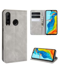HUAWEI P30 lite /nova 4e Super Soft Leather Flip Cover Phone Case Dual Invisible Magnets Snap
