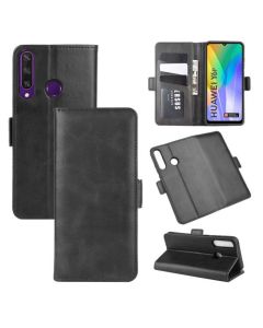 Huawei Y6p Flip Cover Leather Wallet Case with Dual Magnetic Closure