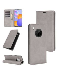 HUAWEI Y9a /Enjoy 20 Plus Super Soft Leather Flip Cover Phone Case Dual Invisible Magnets Snap