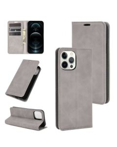iPhone 12 Pro Max Super Soft Leather Flip Cover Phone Case Dual Invisible Magnets Snap