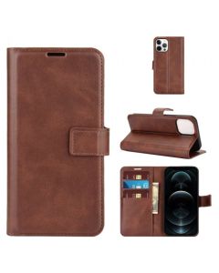 iPhone 12 Pro Max Flip Cover Leather Wallet Case with Rectangle Magnetic Snap
