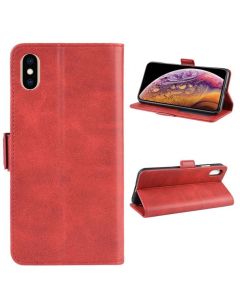 iPhone XS MAX Flip Cover Leather Wallet Case with Dual Magnetic Closure