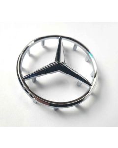 Mercedes-Benz Steering Wheel Center Star Emblem logo 52mm Silver