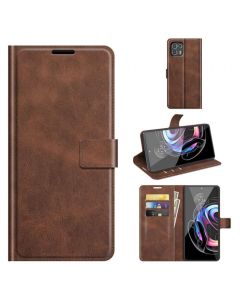 Motorola Edge 20 Lite Flip Cover Leather Wallet Case with Rectangle Magnetic Snap