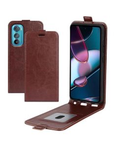 Motorola Edge 30 5G Leather Flip Phone Case Flip Cover Vertical Open Wallet Case