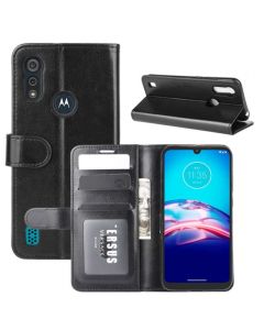 Motorola Moto E6s (2020) Flip Folio Leather Wallet Case with ID and Credit Card Pockets