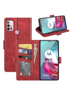 Motorola Moto G30 / Moto G10 Flip Cover Leather Wallet Case with Dual Magnetic Closure