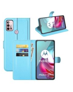 Motorola Moto G30 / Moto G10 Phone Case Wallet Flip Cover Folio Leather Case Stand Display Card Pocket