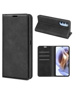 Motorola moto g31 Super Soft Leather Flip Cover Phone Case Dual Invisible Magnets Snap