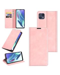 Motorola moto g50 5G Super Soft Leather Flip Cover Phone Case Dual Invisible Magnets Snap